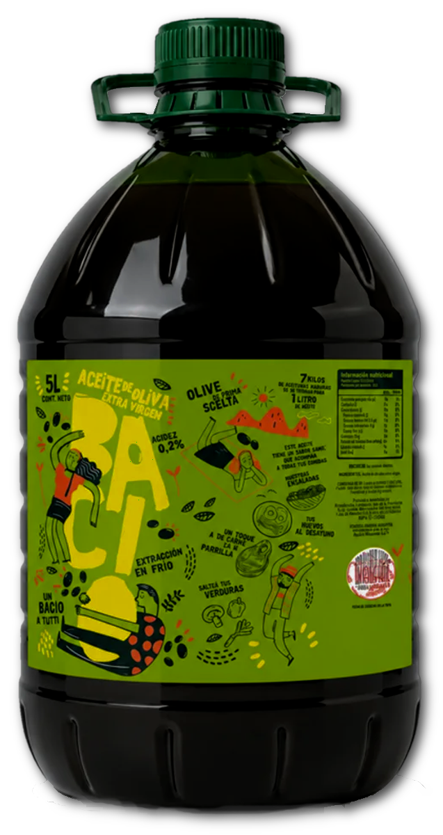 Bidón BACIO — Aceite de Oliva Extra Virgen 5 litros